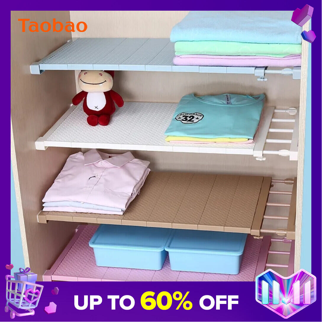 Wardrobe Layered Partition Cabinet Shelf Cabinet Wardrobe Partition Shelf Compartment Broken Shoe Cabinet Dormitory Storage Artifact