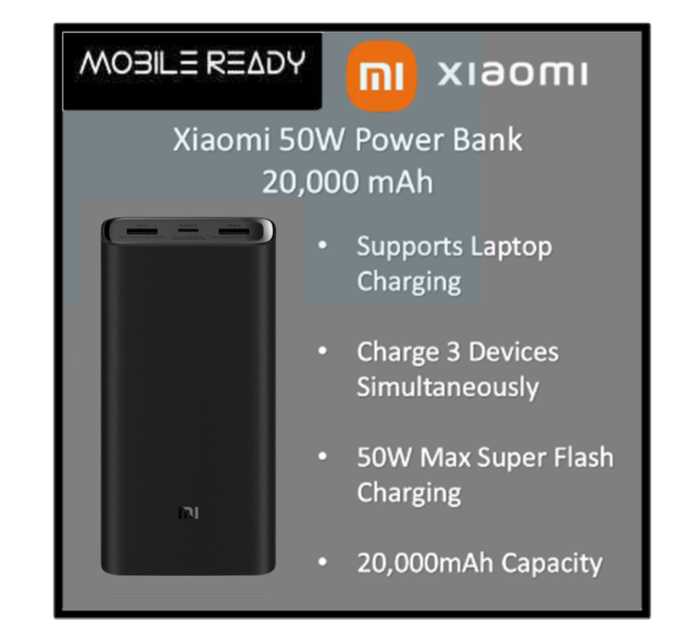 Xiaomi 50W Power Bank 20,000mAh (Global Version)