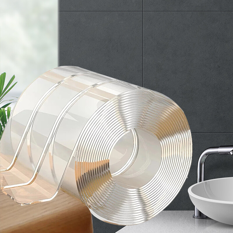 [Singapore Stock]1/2/3/5M/10M Nano Tape Reusable Double-Sided Transparent Washable Tape Home DIY Strongly Sticky Power Traceless Waterproof Adhesive Cleanable Tape