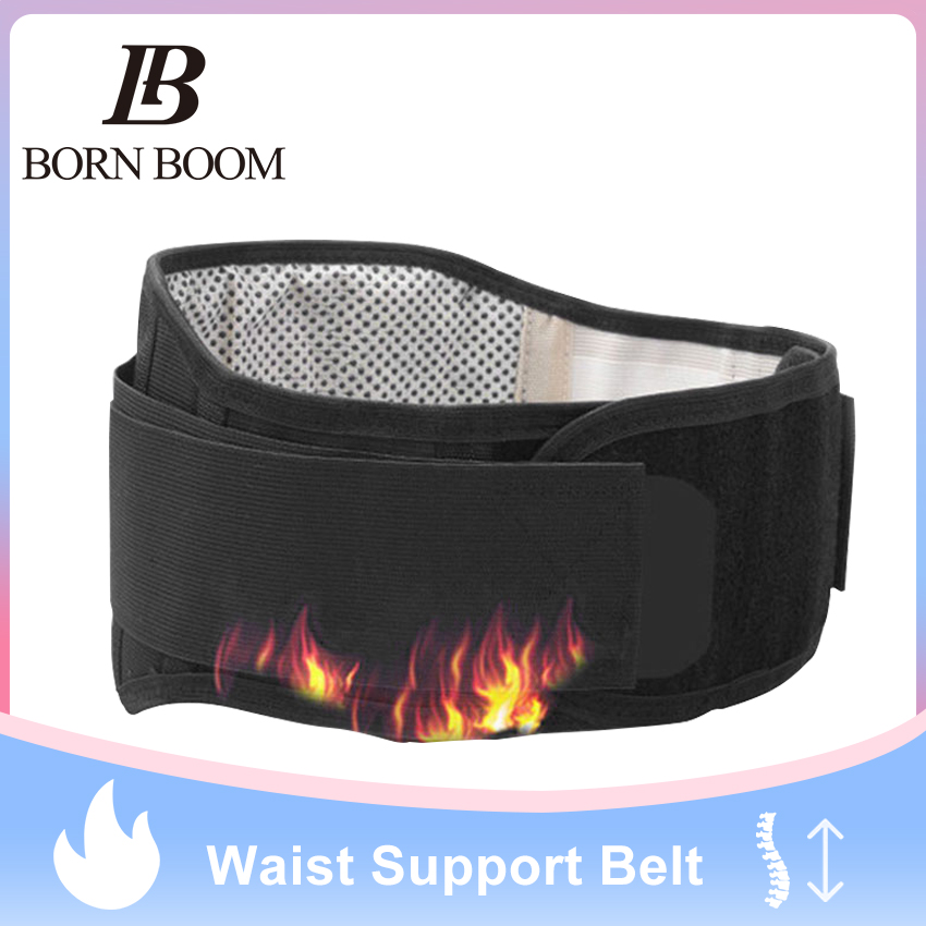 BornBoom Waist Support Belts Self-heating Braces Magnetic Therapy Supports Back Waist Protection Lumbar Supports Brace Belts Relief Pain Massager Straps for Men Women