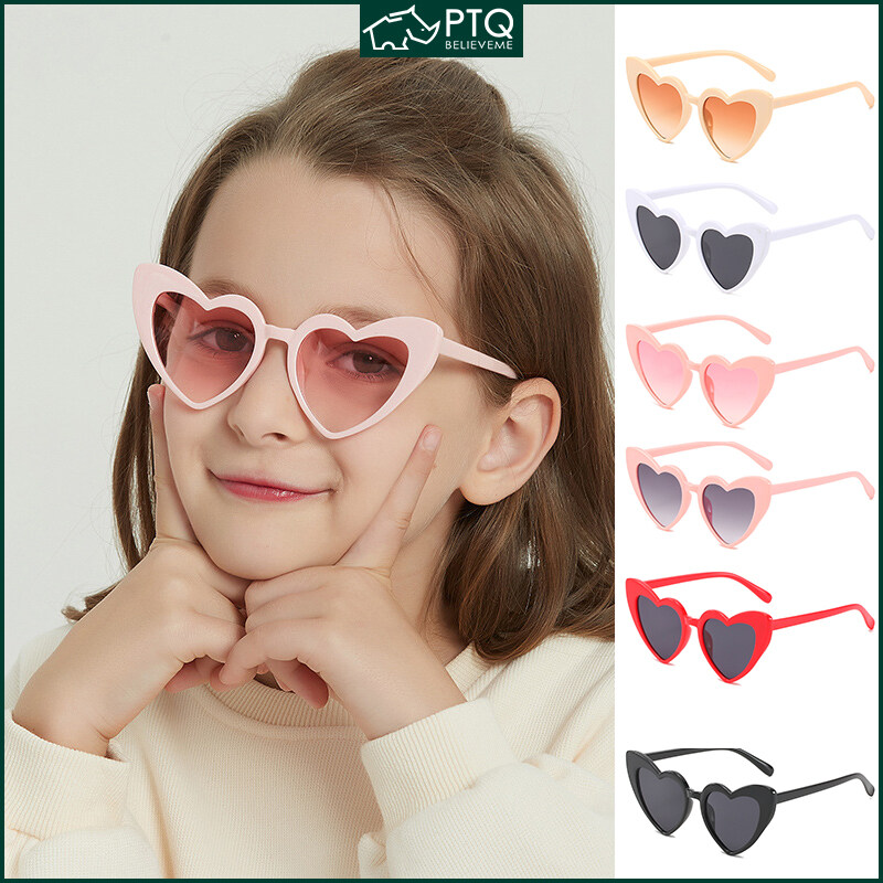 Love Shape Sunglasses Fashion Peach Heart Sun Glasses Large Frame Personality Eyeglasses Metal Hinge 2022 New Eyewear PTQ